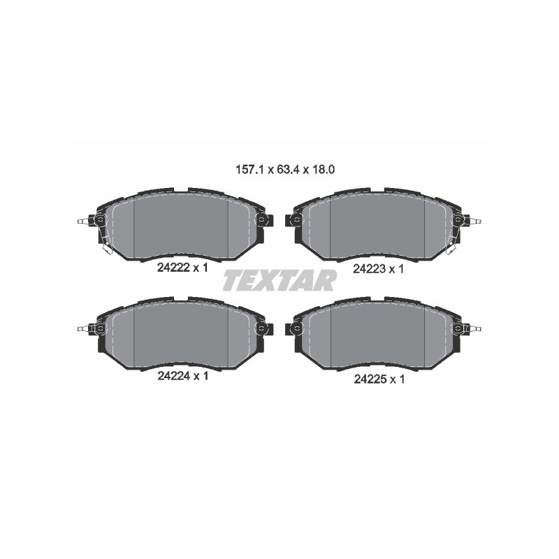 Pastiglie freno asse anteriore - TEXTAR