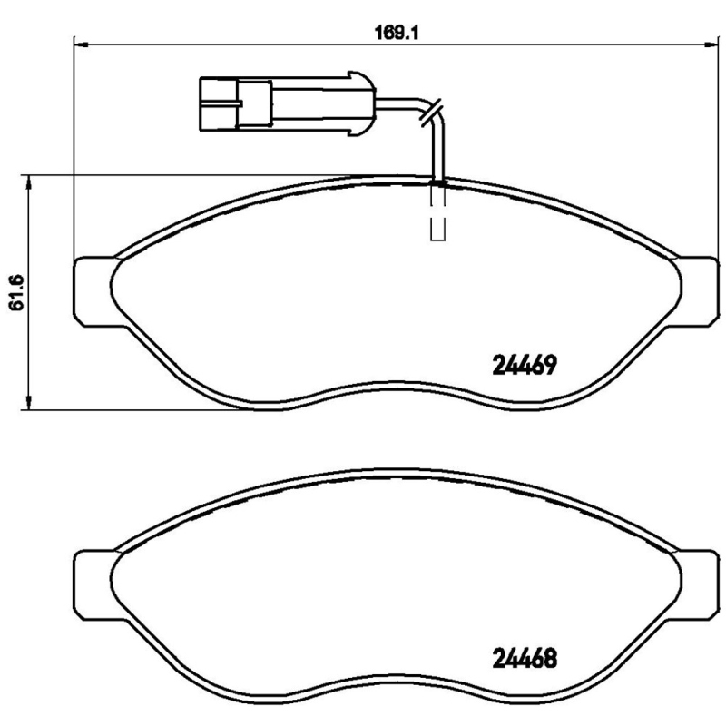 Pastiglie freno asse anteriore - BREMBO