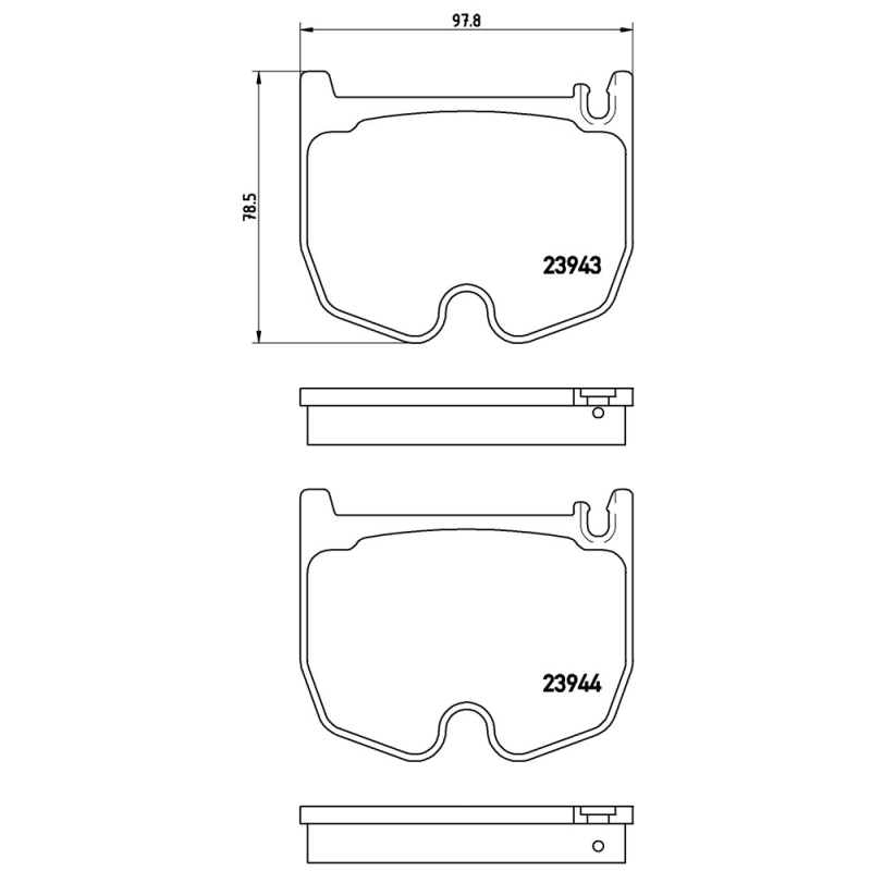 Pastiglie freno asse anteriore - BREMBO