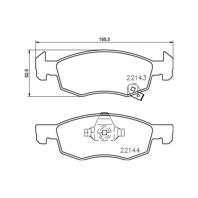 Pastiglie freno asse anteriore - BREMBO