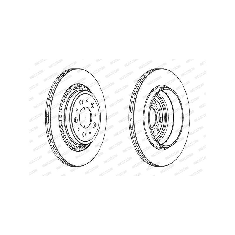 Disco freno asse posteriore - FERODO