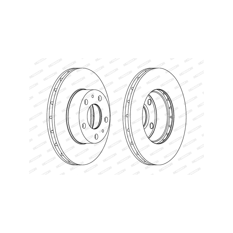 Disco freno asse anteriore - FERODO
