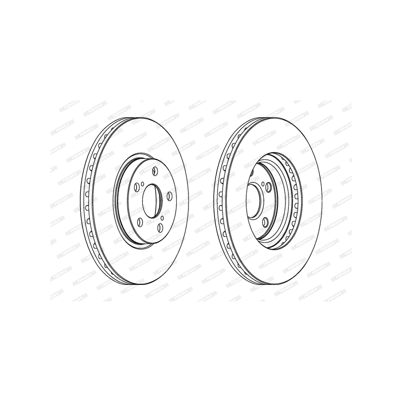 Disco freno asse anteriore - FERODO