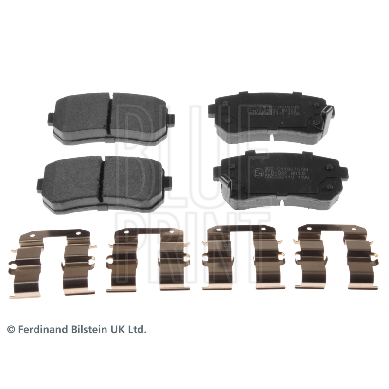 Pastiglie freno asse posteriore - BLUE PRINT