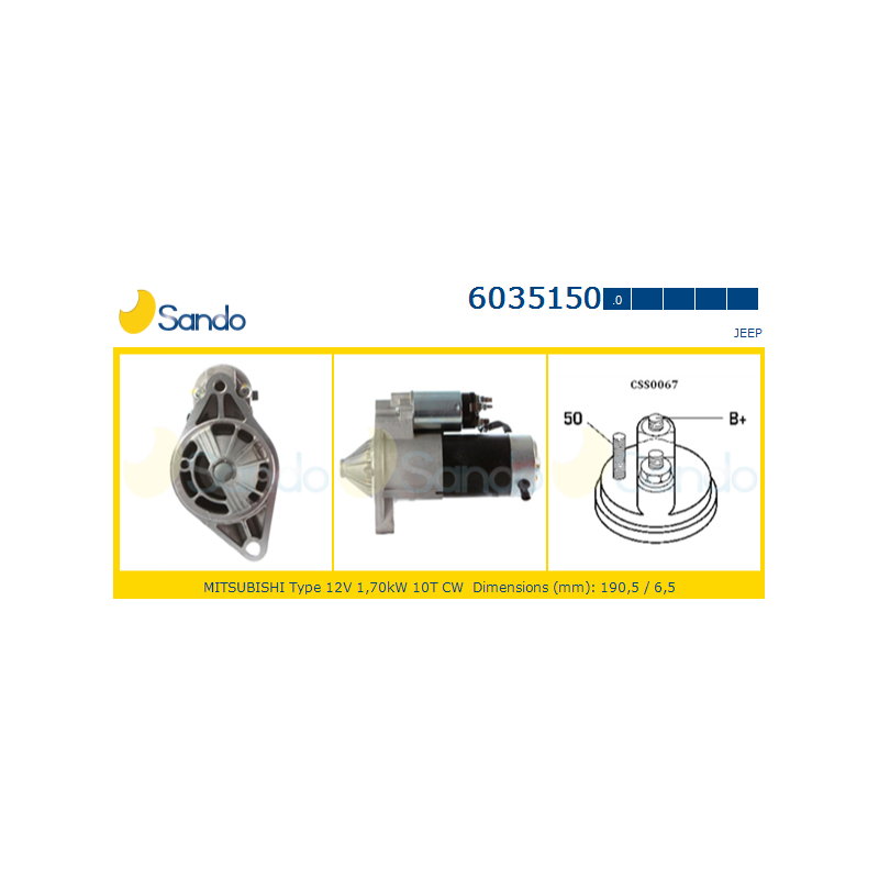 Motorino avviamento - SANDO