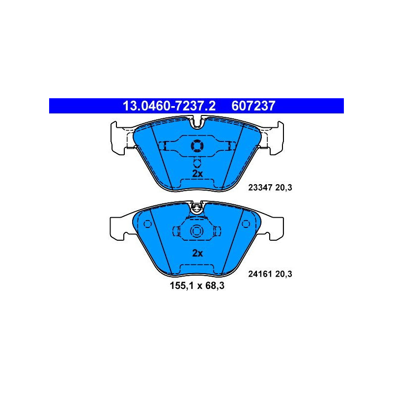 Pastiglie freno asse anteriore - ATE