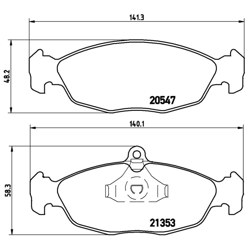 Pastiglie freno asse anteriore - BREMBO
