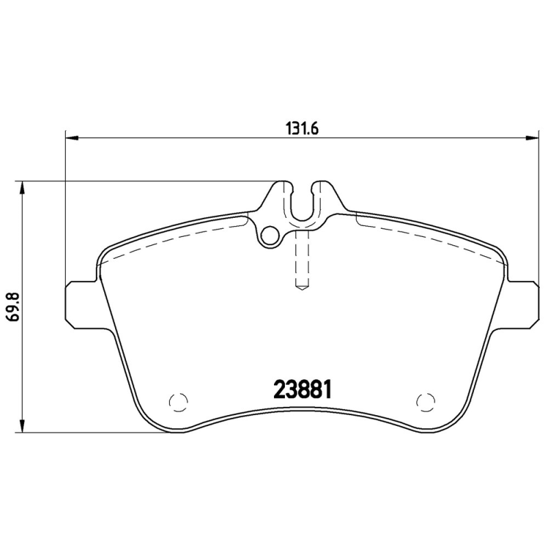 Pastiglie freno asse anteriore - BREMBO