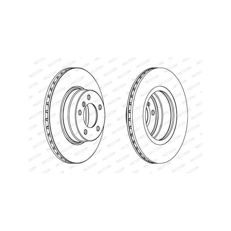 Disco freno asse anteriore - FERODO