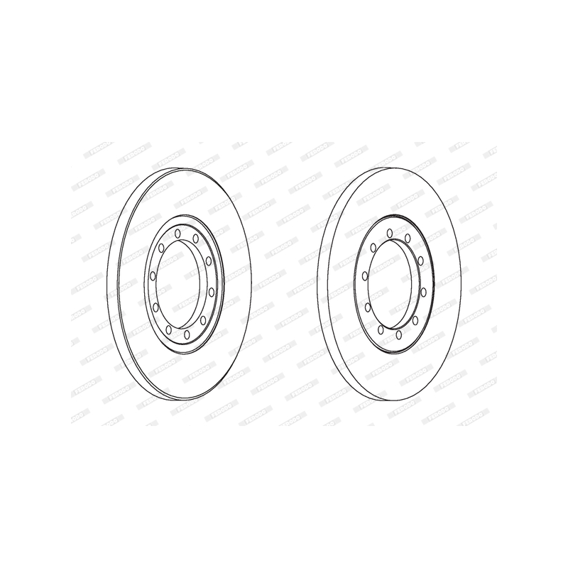 Disco freno asse posteriore - FERODO