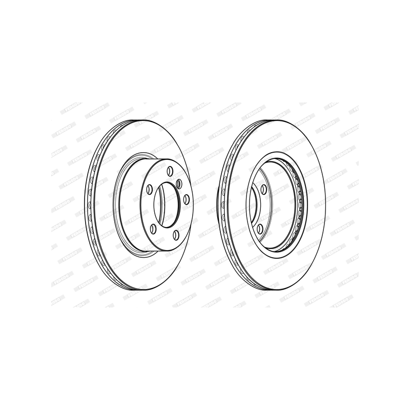 Disco freno asse anteriore - FERODO
