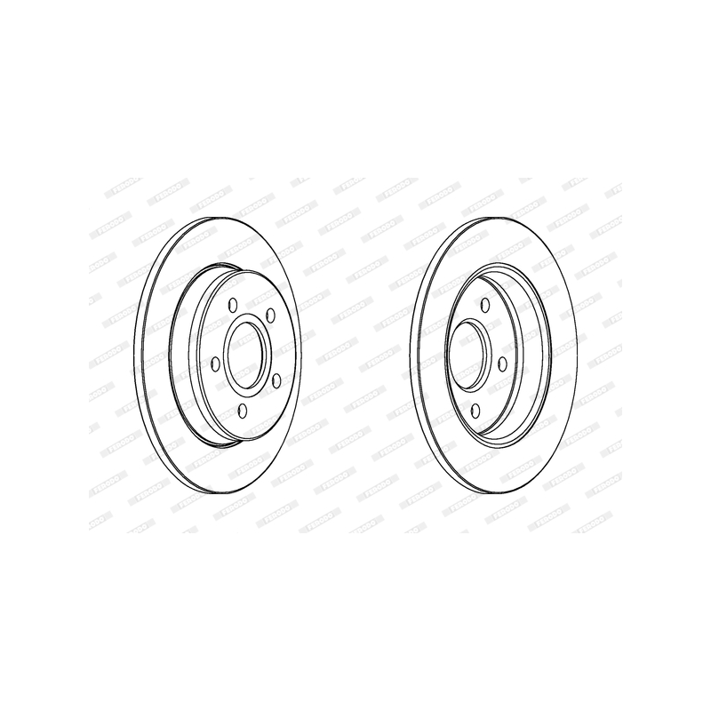 Disco freno asse posteriore - FERODO