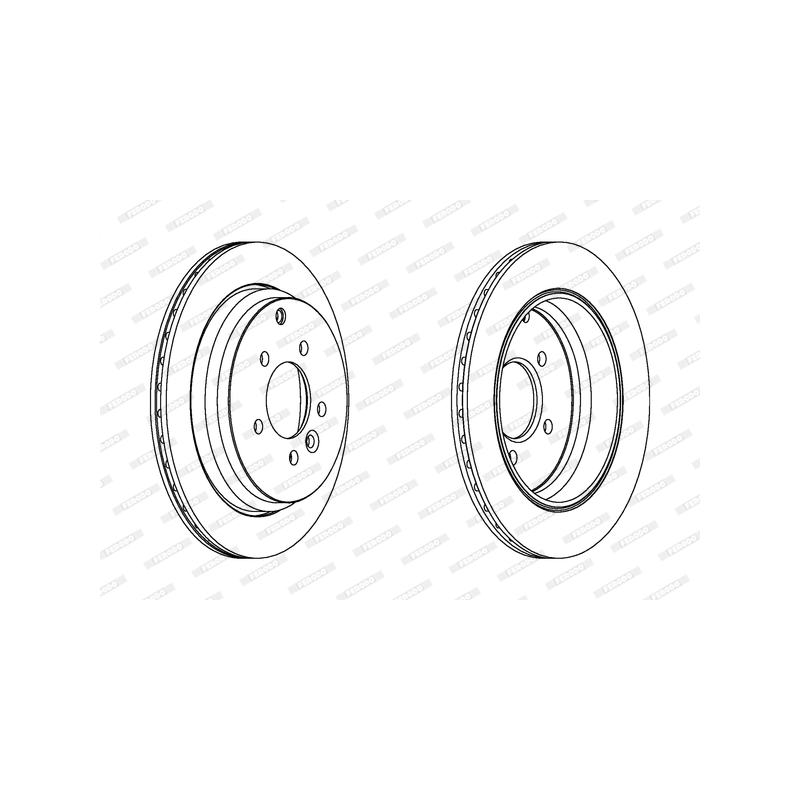 Disco freno asse posteriore - FERODO