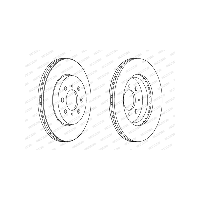 Disco freno asse anteriore - FERODO