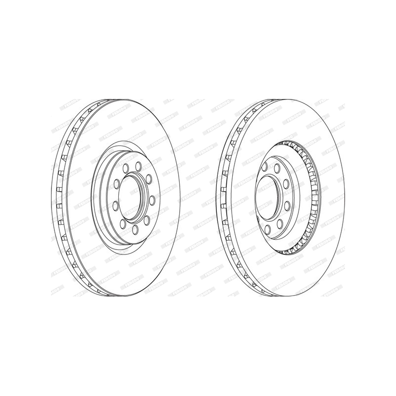 Disco freno asse anteriore - FERODO