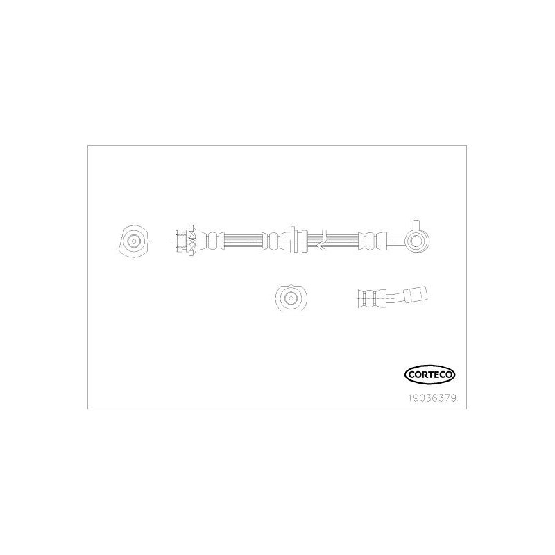 Flessibile freno asse anteriore - CORTECO
