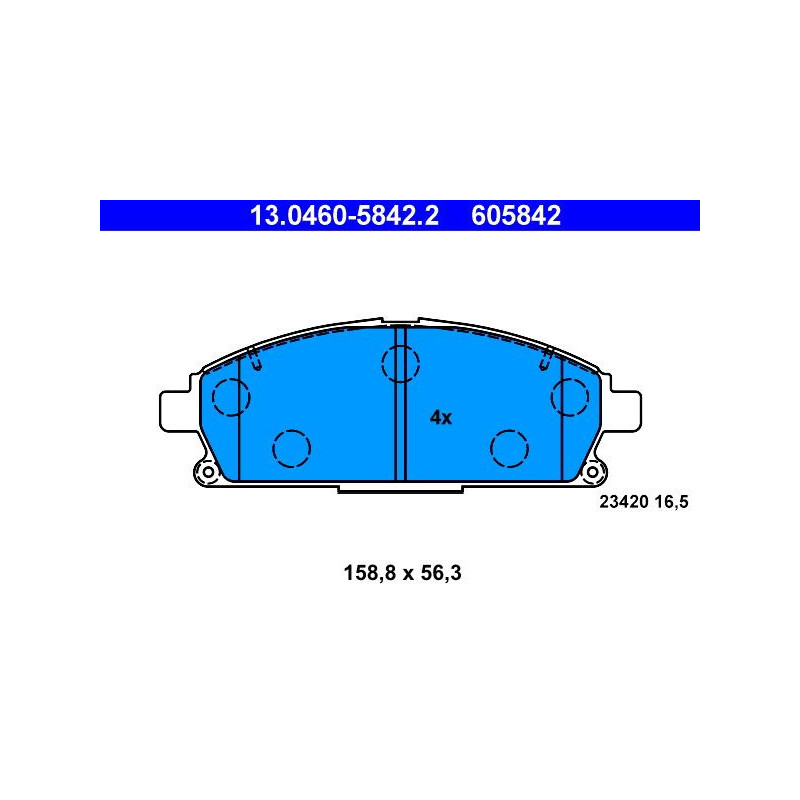 Pastiglie freno asse anteriore - ATE