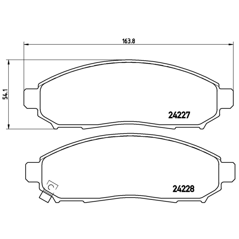 Pastiglie freno asse anteriore - BREMBO
