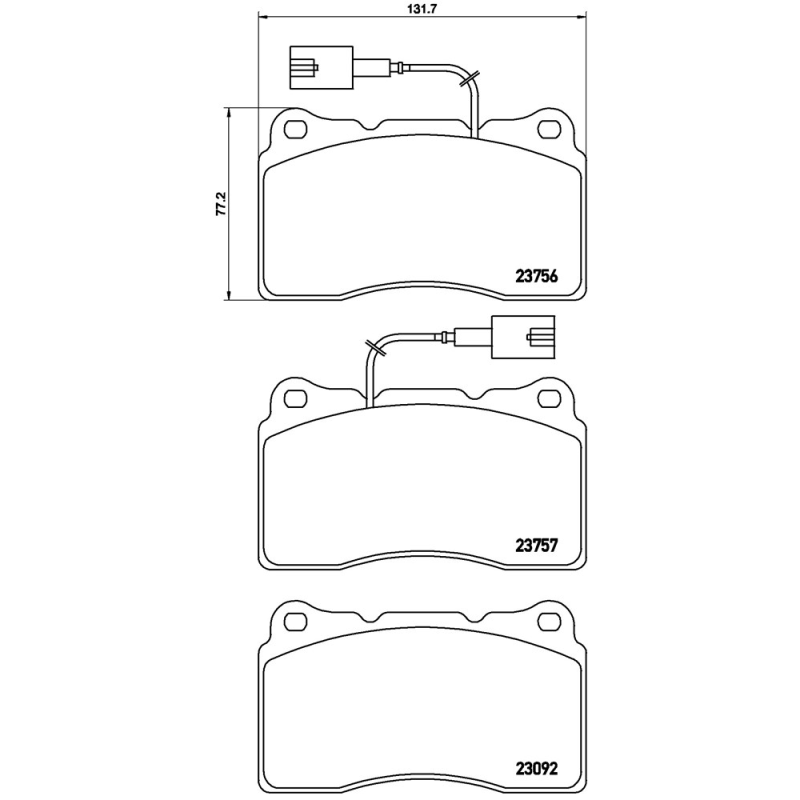 Pastiglie freno asse anteriore - BREMBO