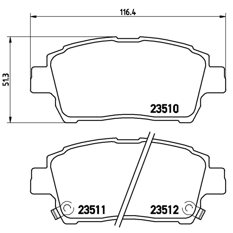 Pastiglie freno asse anteriore - BREMBO