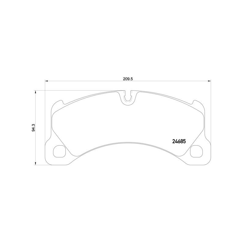 Pastiglie freno asse anteriore - BREMBO