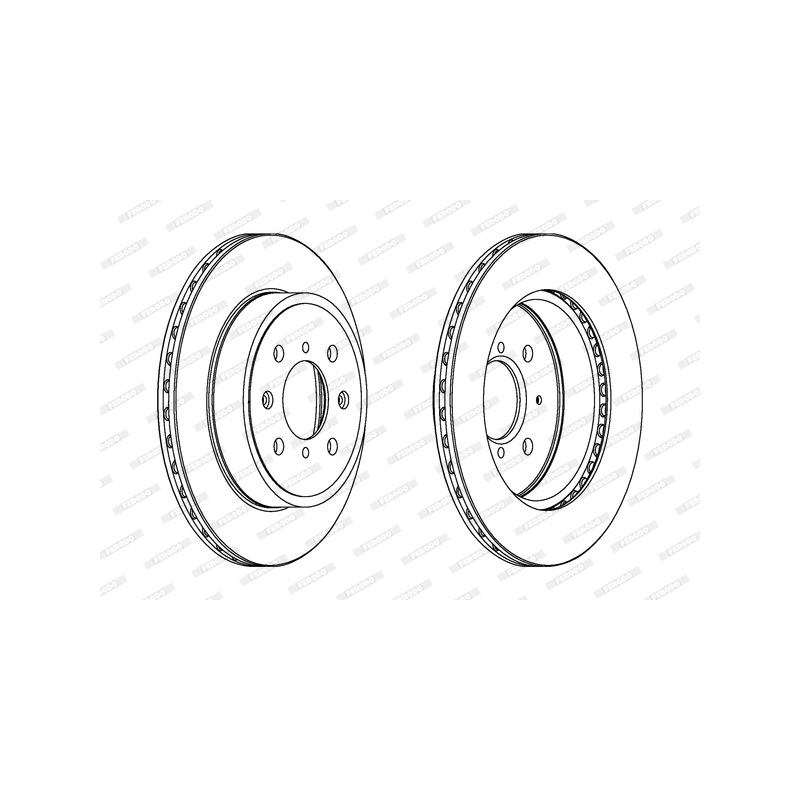 Disco freno asse anteriore - FERODO