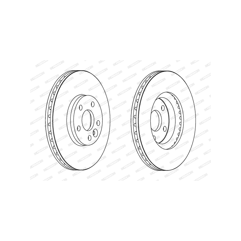 Disco freno asse anteriore - FERODO