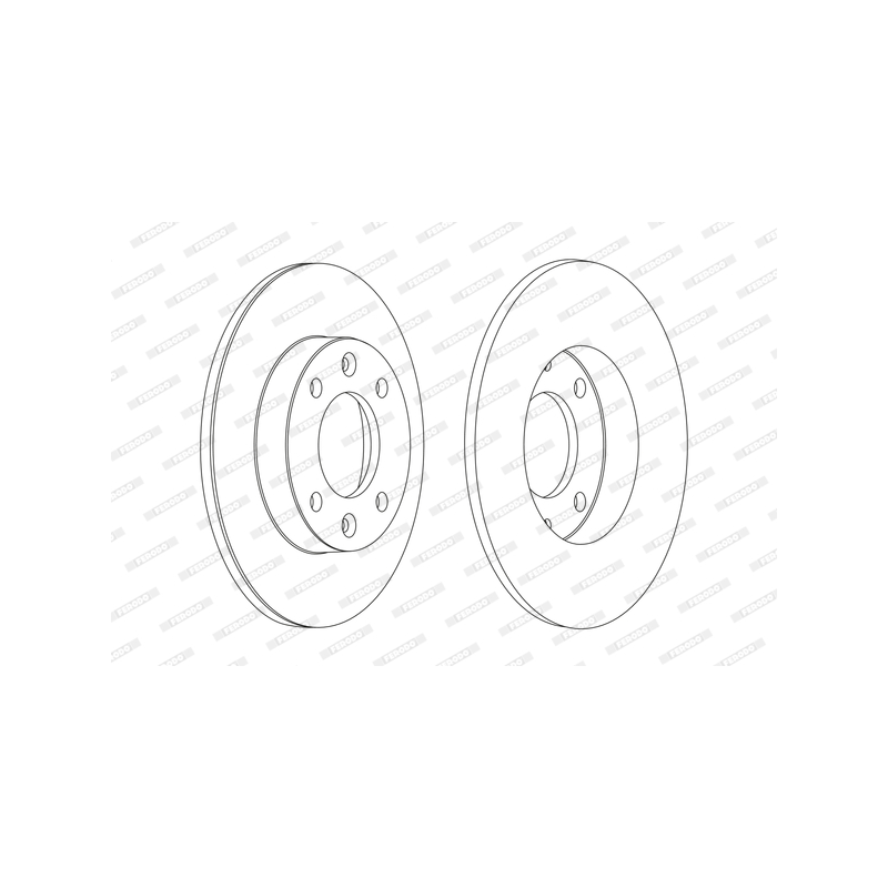 Disco freno asse posteriore - FERODO