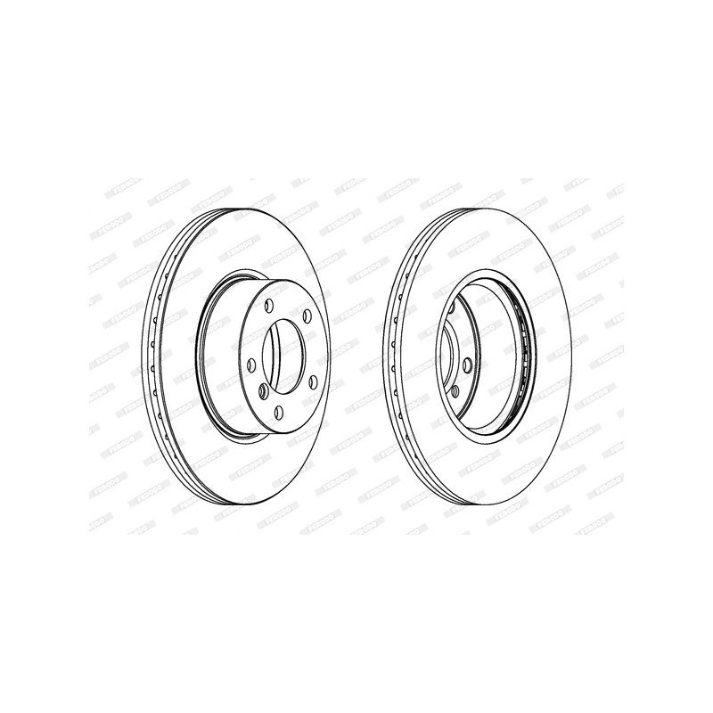 Disco freno asse anteriore - FERODO