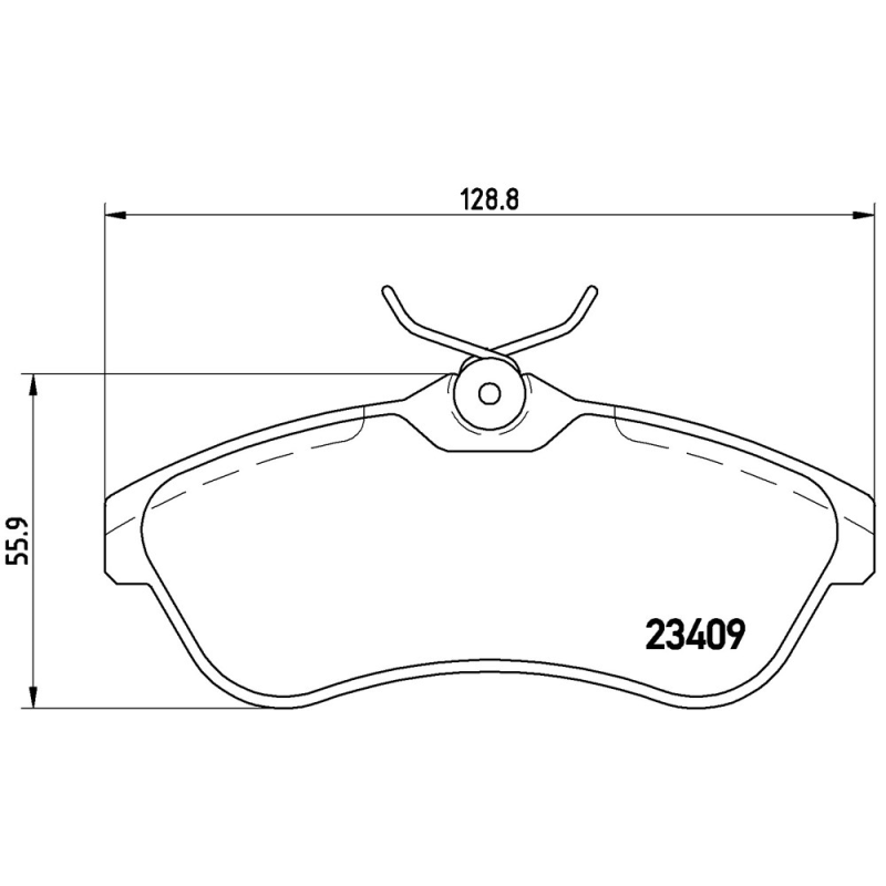 Pastiglie freno asse anteriore - BREMBO
