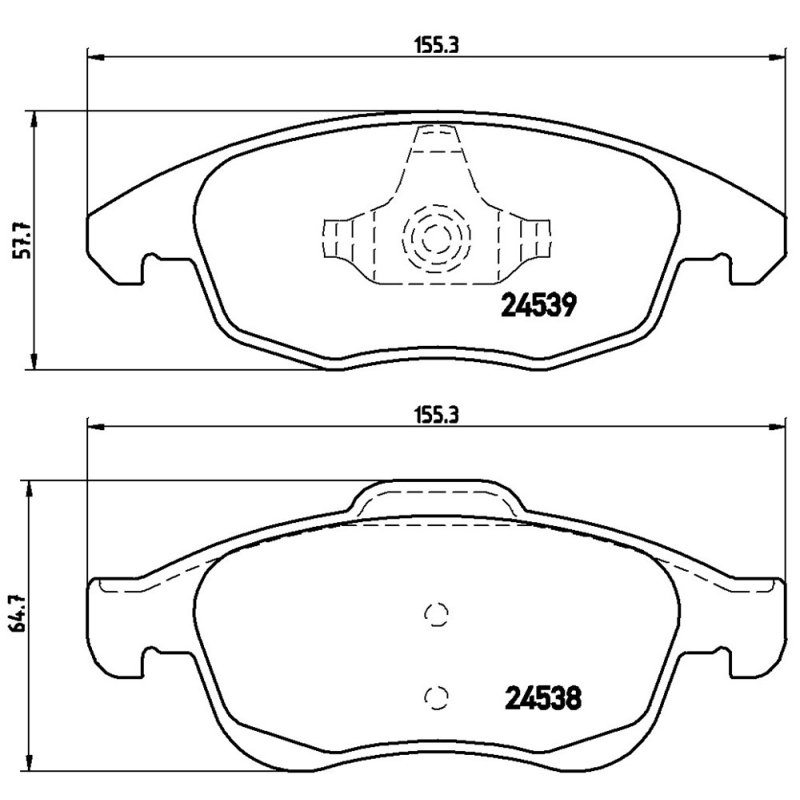 Pastiglie freno asse anteriore - BREMBO
