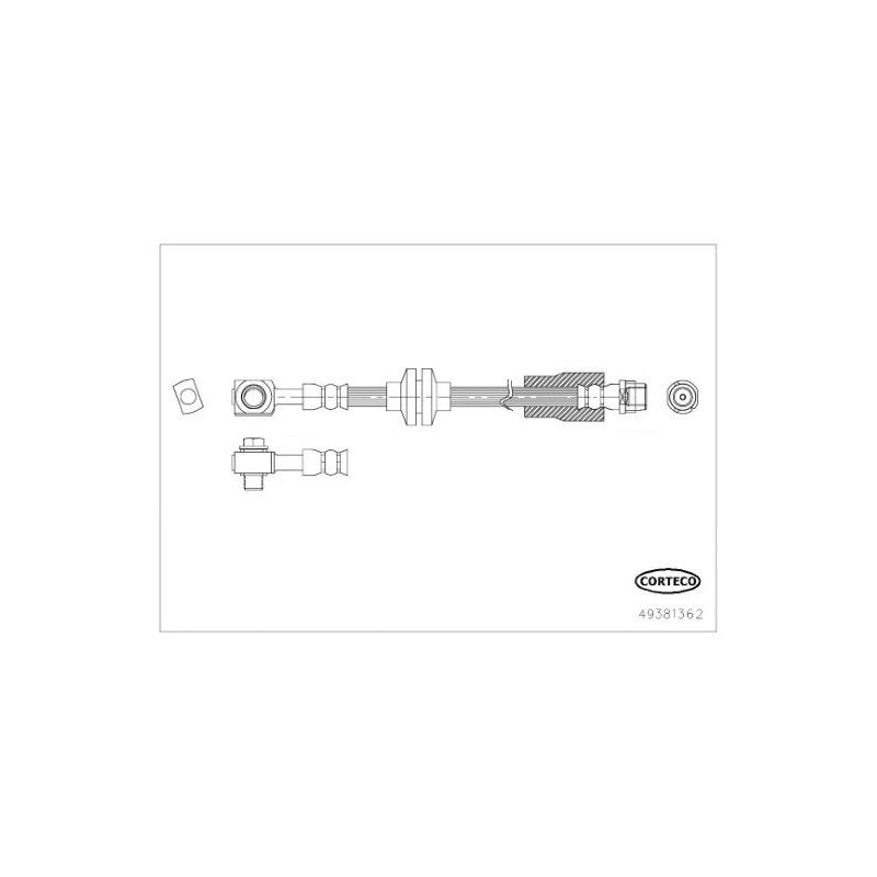 Flessibile freno asse posteriore - CORTECO
