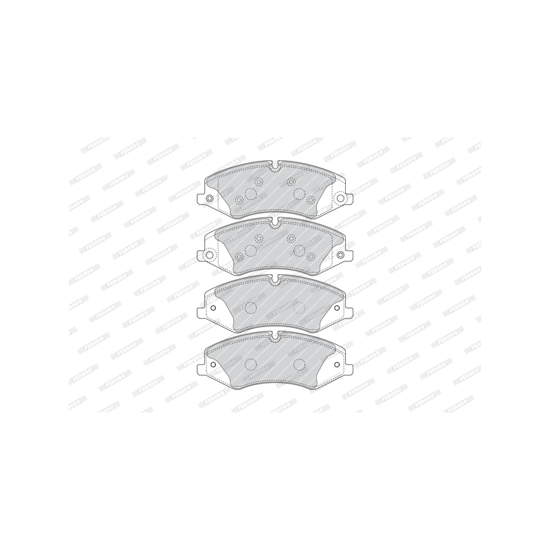 Pastiglie freno asse anteriore - FERODO