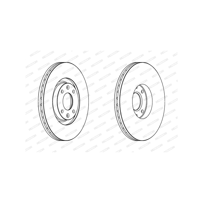 Disco freno asse anteriore - FERODO