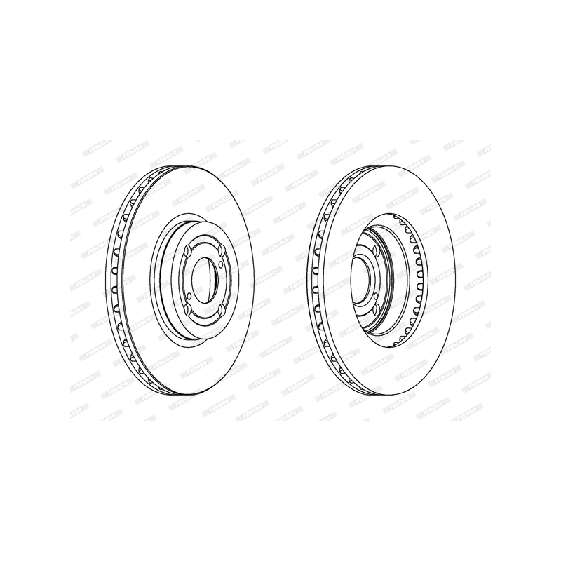 Disco freno asse anteriore - FERODO