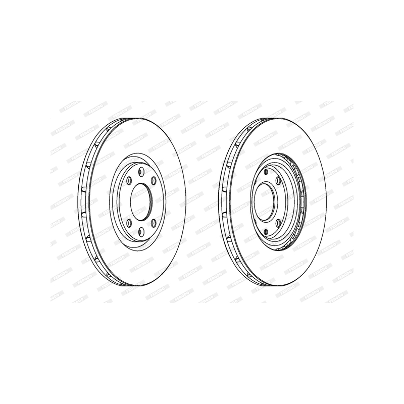 Disco freno asse anteriore - FERODO