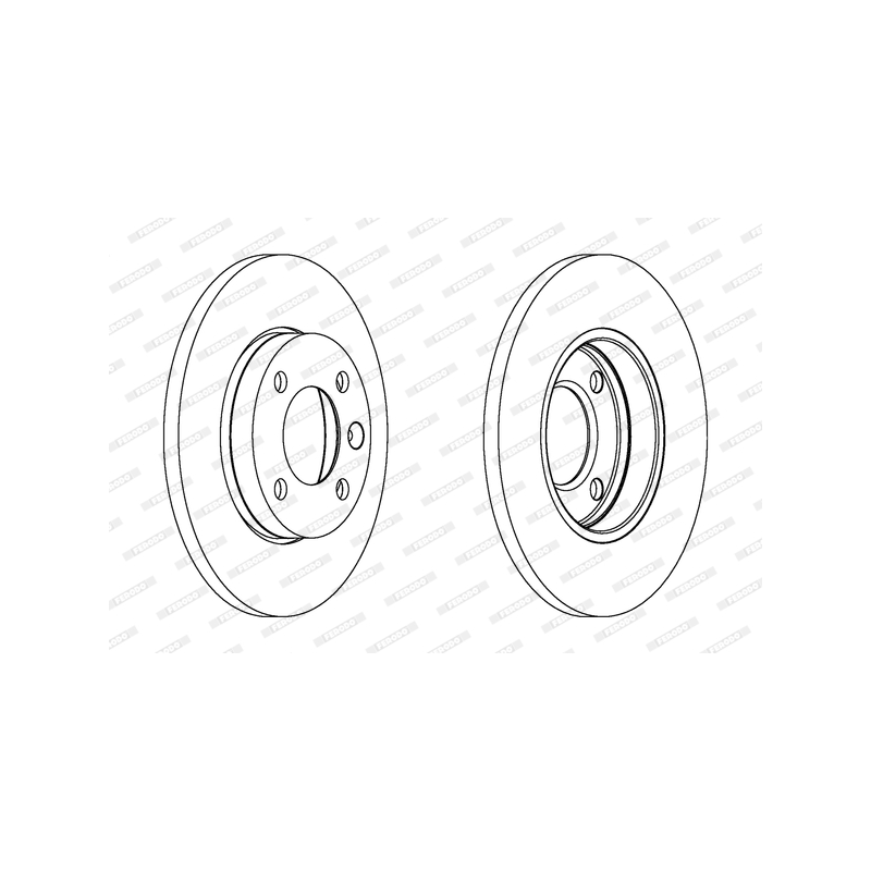Disco freno asse anteriore - FERODO