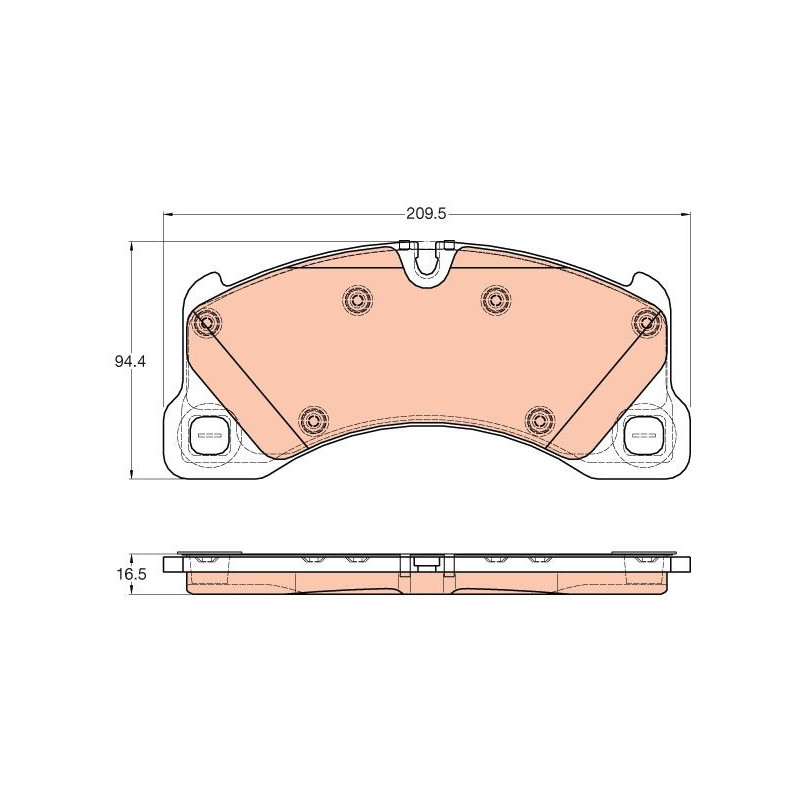 Pastiglie freno asse anteriore - TRW