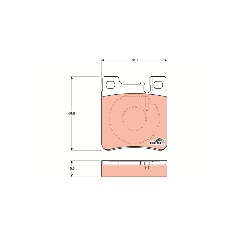 Pastiglie freno asse posteriore - TRW