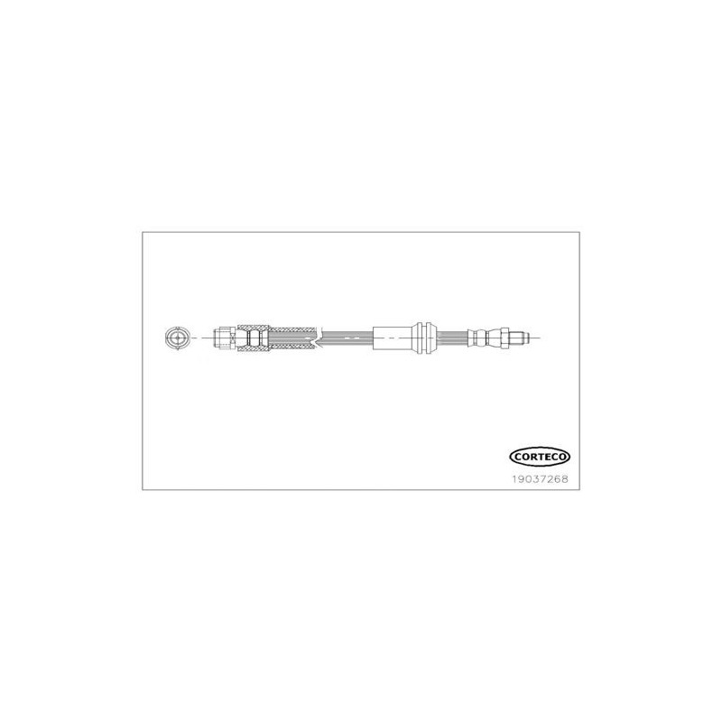 Flessibile freno asse anteriore - CORTECO