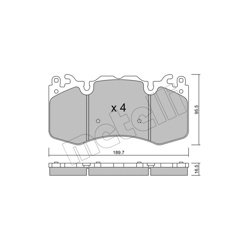 Pastiglie freno asse anteriore - METELLI