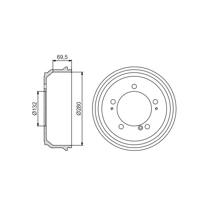 Tamburo freno - BOSCH