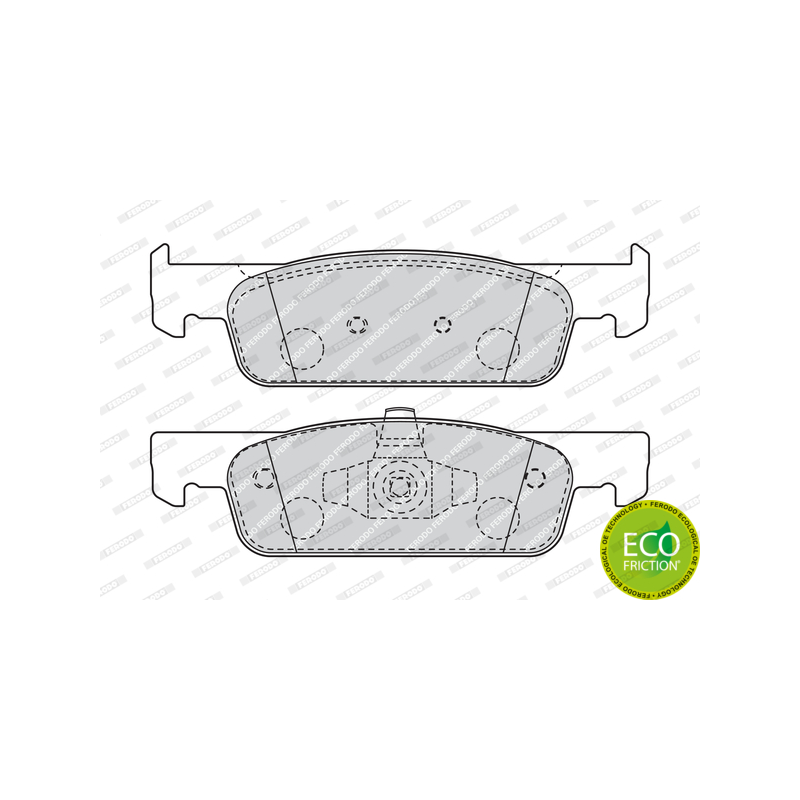 Pastiglie freno asse anteriore - FERODO