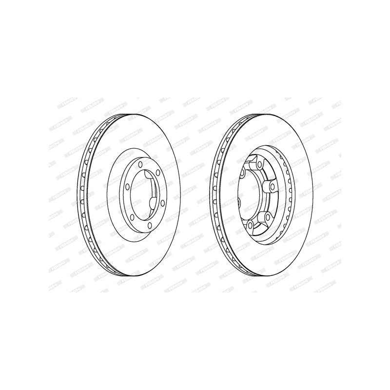 Disco freno asse anteriore - FERODO