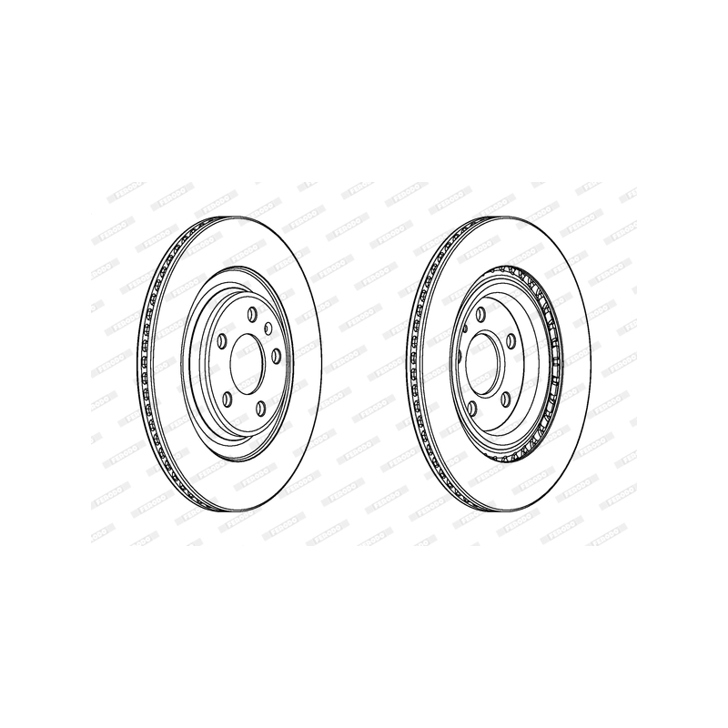 Disco freno asse posteriore - FERODO