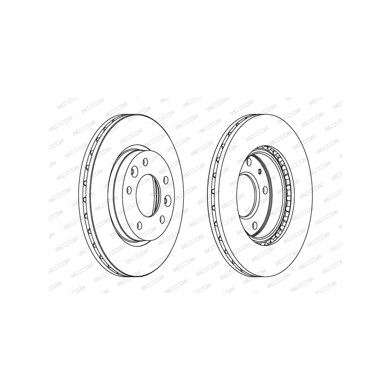 Disco freno asse anteriore - FERODO