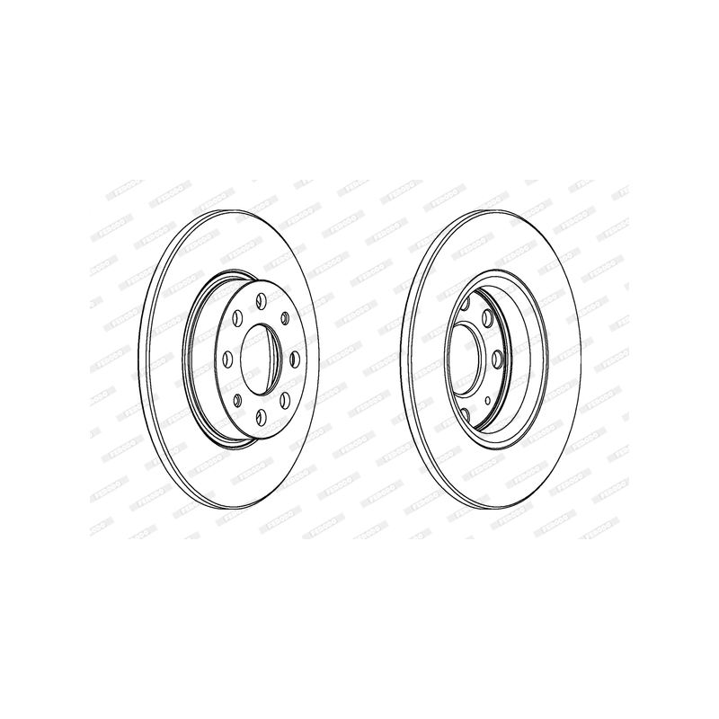 Disco freno asse anteriore - FERODO