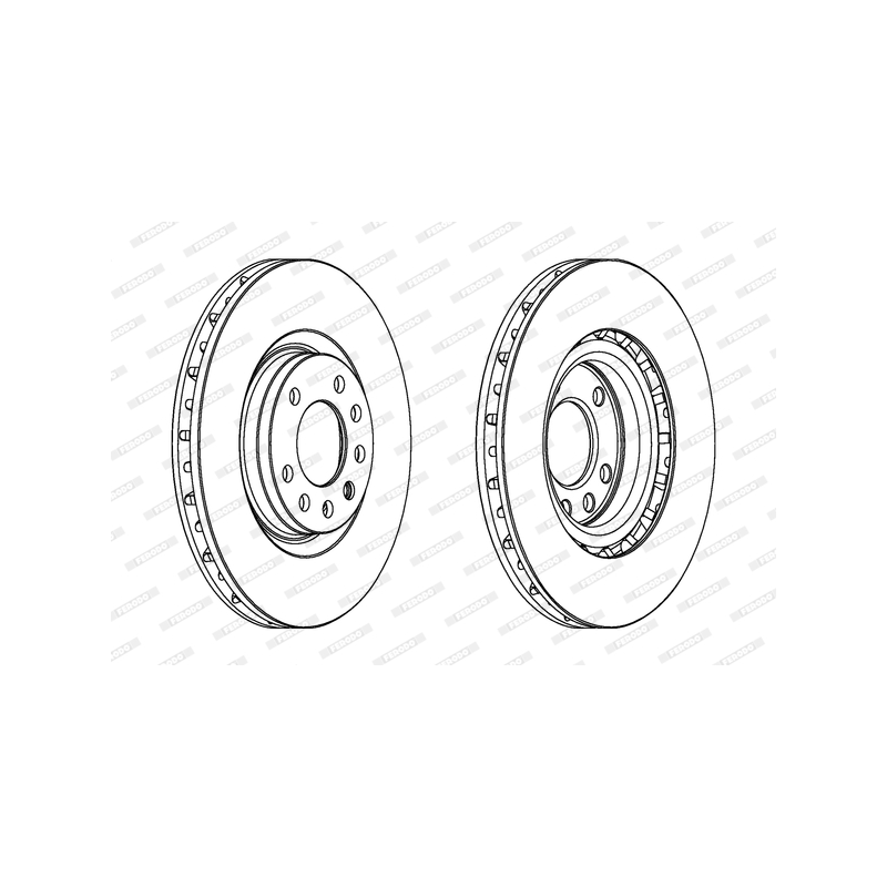 Disco freno asse anteriore - FERODO