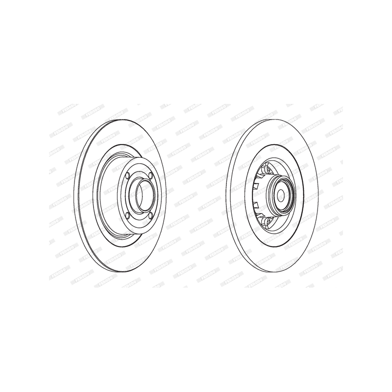Disco freno asse posteriore - FERODO