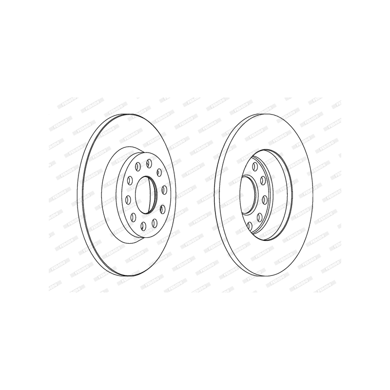 Disco freno asse posteriore - FERODO